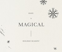 Holiday season greetings vector snowflakes pattern