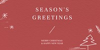 Season&#39;s greetings vector Christmas card