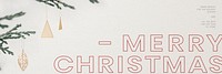 Simple Christmas season's greetings festive social media banner
