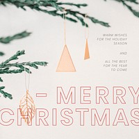 Christmas greeting festive social media post