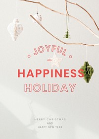 Holiday season&#39;s greetings festive card