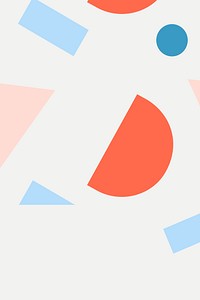 Modern orange memphis vector pattern abstract banner