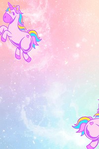 Galaxy vector colorful unicorn pattern banner