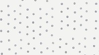 Silver vector polka dot shimmery off white background