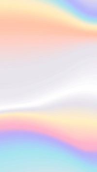 Colorful holographic silvery pastel social banner
