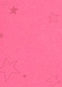 Hot pink hand drawn stars banner for kids
