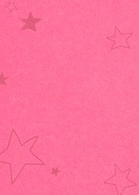 Hot pink hand drawn vector stars banner for kids