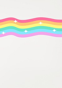 Sparkly rainbow cartoon banner for kids