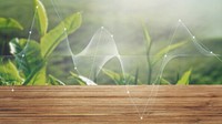 Smart farming green plant product agricultural technology blog banner background