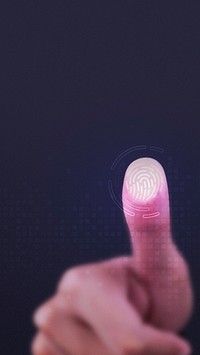Fingerprint scanner on screen mobile wallpaper