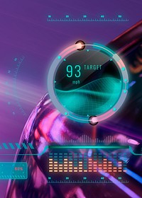 Smart car holographic speedometer automotive technology