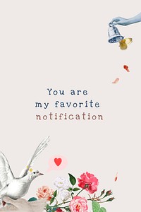 Romantic quote template vector aesthetic social media banner