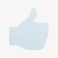 Thumbs up icon, social media graphic psd