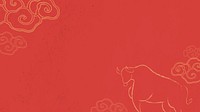 Chinese New Year border psd red background