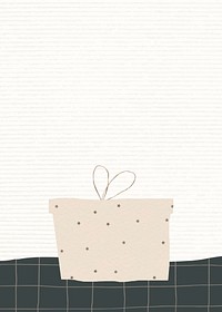 Gift box festive invitation card background