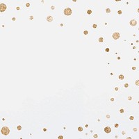 Glittery gold dots celebration background for social media post