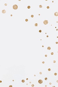 Glittery gold dots celebration background