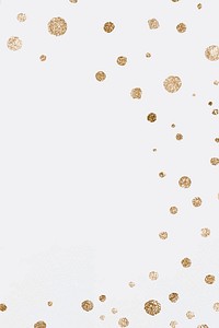 Gold dots celebration background vector