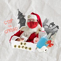 New normal Christmas celebration be happy and stop the spread