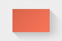 Blank customized orange business card
