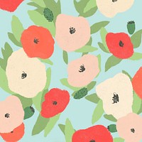 Zoomed colorful poppy background social media post