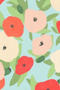 Zoomed colorful poppy background social media banner