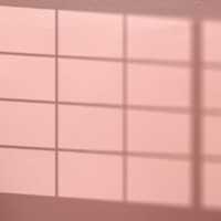 Pink background with window shadow reflected on the wall
