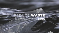 Reduce waste template psd save the planet campaign