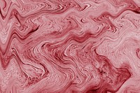 Red fluid art marbling paint textured background vector