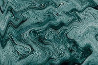 Green fluid art marbling paint textured background vector