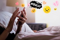 Cyberbullying campaign woman being bullied on social media