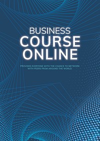 Online business course template psd network connection