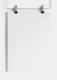 Clipped paper poster with design space