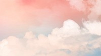 Pastel background of sky in feminine style