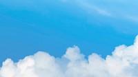 Sky background vector with clouds