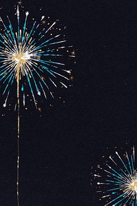 Celebration background with shiny fireworks border