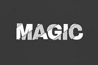 Magic text in sliced font