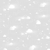 Digital cloud pattern background connection technology