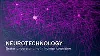 Neurotechnology smart healthcare template vector