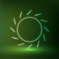 Sun icon renewable energy symbol