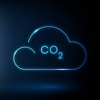 CO2 smog icon environmental conservation symbol
