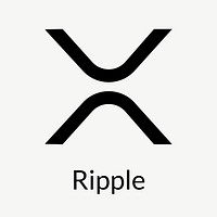 Ripple blockchain cryptocurrency logo vector open-source finance concept