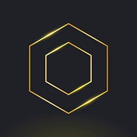 Chainlink blockchain cryptocurrency icon in gold open-source finance concept