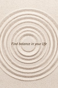 Find balance wellness template vector minimal blog poster