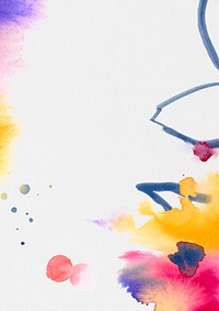 Aesthetic flower background, watercolor design