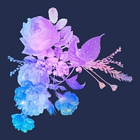 Aesthetic flower color illustration, remixed from vintage public domain images