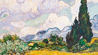 Nature vintage illustration HD wallpaper, Van Gogh's artwork remixed by rawpixel