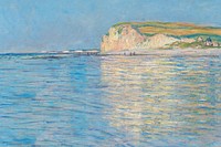 Lake landscape, Monet's artwork background