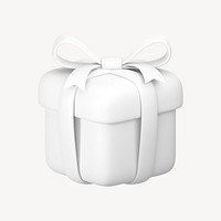 Gift, reward icon, 3D minimal illustration psd