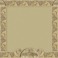 Horse frame background, carved wood design, Maurice Pillard Verneuil artword remixed by rawpixel